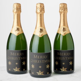 Wens je een gelukkig en succesvol nieuwjaar wijnla sparkling wijnetiket