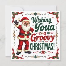 Wens je een Groovy Kerstkaart