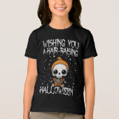 Wens je een haarverhogende Halloween Tri-Blend Shirt (Voorkant)