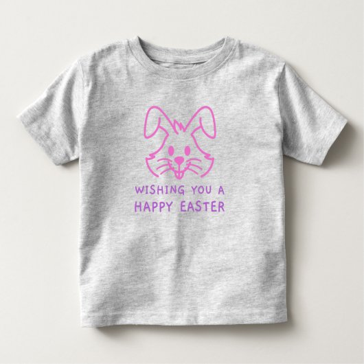 Wens je een Happy Easter Bunny Peuter Shirt (Voorkant)