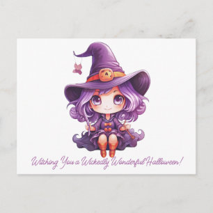 Wens je een Kwaadaardig Wonderbaar Halloween toe Feestdagenkaart