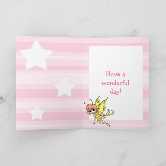 Wens je een magische 5e verjaardag sprookjeskaart kaart (Binnen)