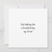 Wens je een mooie dag vriend | paard kaart (Achterkant)