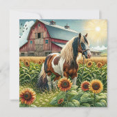 Wens je een mooie dag vriend | paard kaart (Voorkant)