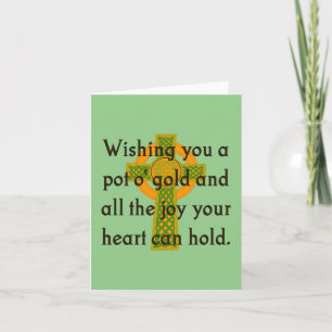 Wens je een pot met goud - Ierse quote  Kaart
