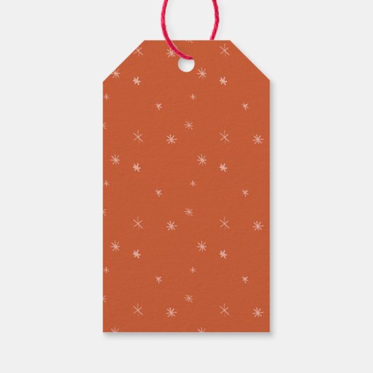 "Wens je een prettige kerst" Rood cadeauLabels (Achterkant)