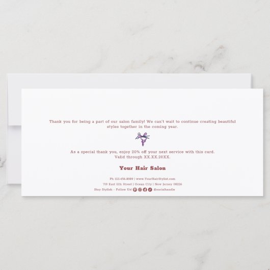 Wens je een seizoen van schoonheid en vreugde plat (Achterkant)