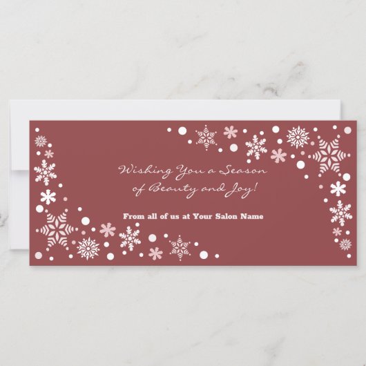 Wens je een seizoen van schoonheid en vreugde plat (Voorkant)