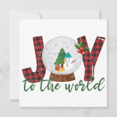 Wens je een seizoen van vreugde dat naklinkt  feestdagenkaart (Voorkant)