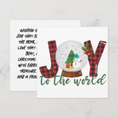 Wens je een seizoen van vreugde dat weerklinkt  feestdagenkaart (Voorkant / Achterkant)