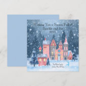 Wens je een seizoen vol sprankeling en vreugde feestdagenkaart (Voorkant / Achterkant)