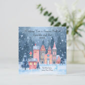 Wens je een seizoen vol sprankeling en vreugde feestdagenkaart (Staand voorkant)