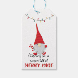 Wens je een seizoen vol vrolijke mint cadeaukaart cadeaulabel