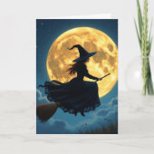 Wens je een slechte Halloween | heks Kaart (Voorkant)