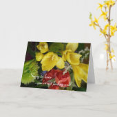 Wens je een spoedig herstel -  bloemen kaart (Gele Bloem)