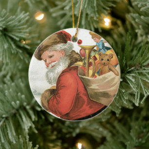 Wens je een vrolijk kerstfeest door Ellen Clapsadd Keramisch Ornament