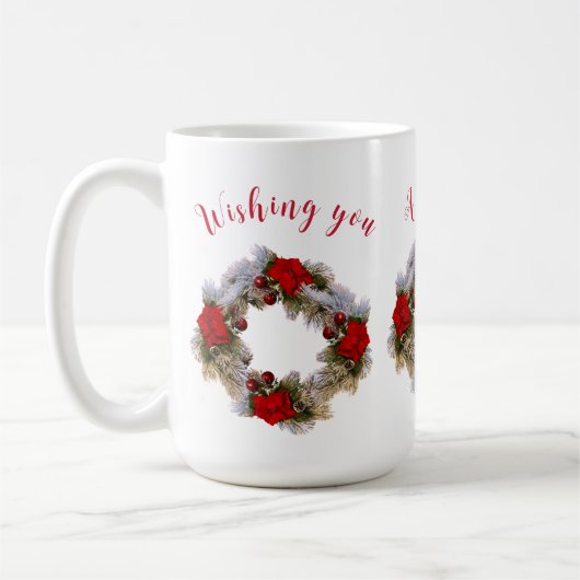 Wens je een vrolijke kerst Mok (Links)