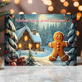 Wens je een zoete kerst peperkoek feestdagen kaart