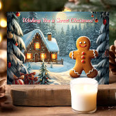 Wens je een zoete kerst peperkoek feestdagen kaart