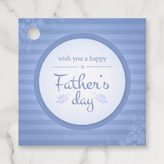 wens je geluk met je vaders dag bedankjes labels (Voorkant)