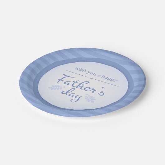 wens je geluk met je vaders dag papieren bordje (Gekanteld)