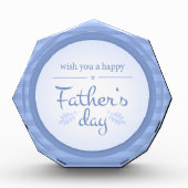 Wens je gelukkige vaders dag tekst blauw fotoblokken (Voorkant)