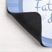 Wens je gelukkige vaders dag tekst blauw muismat (Hoek)