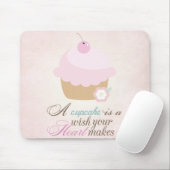 Wens je hart maakt - Cupcake Muismat (Met muis)