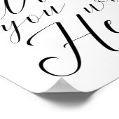 Wens je hier was voor de kalligrafie poster (Hoek)