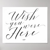 Wens je hier was voor de kalligrafie poster (Voorkant)