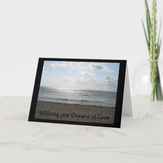 Wens je oceanen van liefde kaart (Voorkant)