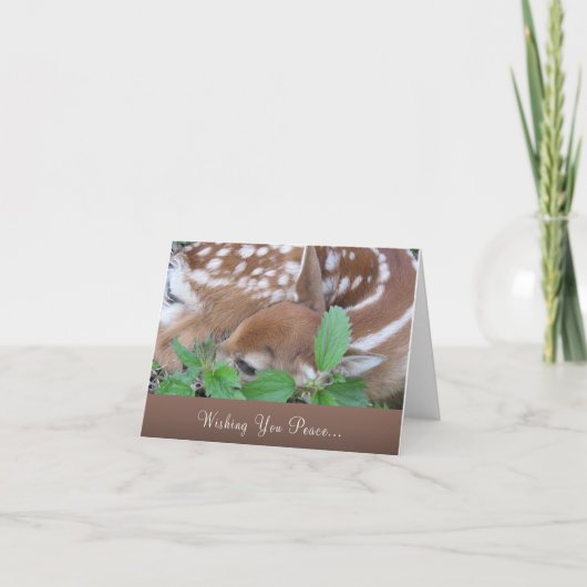 "Wens je vrede" - Sympathie en verlies Kaart (Voorkant)
