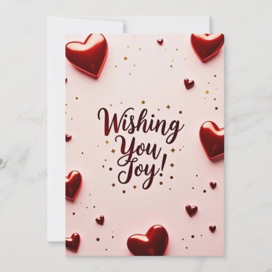 wens je vreugde  kaart (Voorkant)