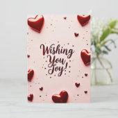 wens je vreugde  kaart (Staand voorkant)