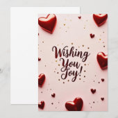 wens je vreugde  kaart (Voorkant / Achterkant)