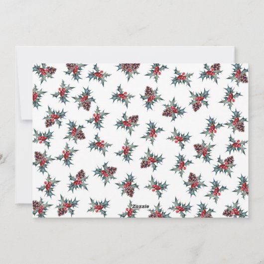 Wens je vreugde vakantie fotocollage feestdagenkaart (Achterkant)