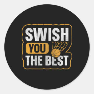Wens Jou De Beste Pun Voor Een Sketll-supporter Ronde Sticker