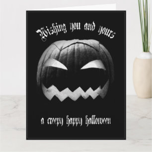 Wens jou en de jouwen een enge gelukkige Halloween Kaart