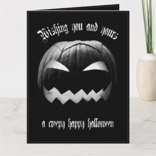 Wens jou en je familie een enge gelukkige Hallowee Kaart