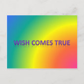 wens komt uit briefkaart (Voorkant)