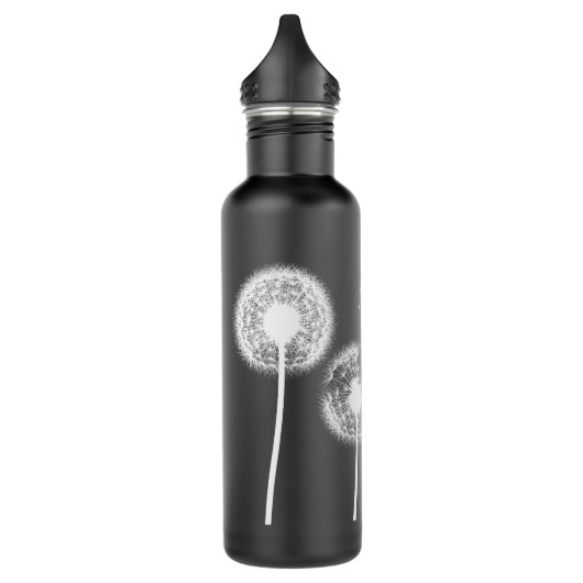 Wens! (Matzwart) Waterfles (Links)