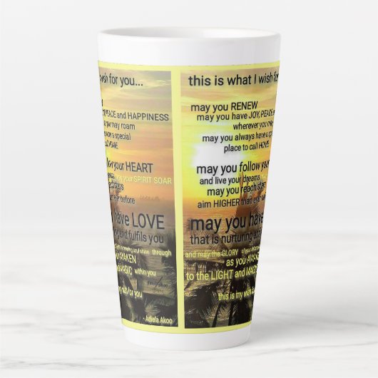 WENS Mok door Dichteres Adiela Akoo - Large Latte (Voorkant)