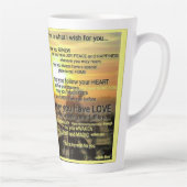 WENS Mok door Dichteres Adiela Akoo - Large Latte (Rechts)