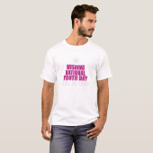 Wens Nationale Jeugddag Inspirerende T-Shirt (Voorkant volledig)
