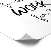 Wens niet dat het Motivatie werkt Poster (Hoek)