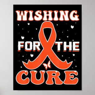 wens om het bewustzijn van kure leukemie bij kanke poster