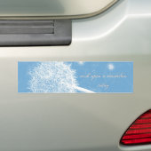 Wens op een andelion bumpersticker (Op auto)