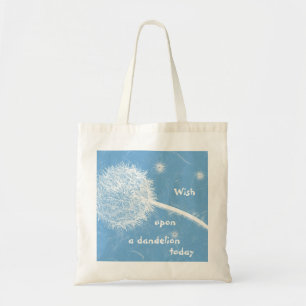 Wens op een andelion tote bag