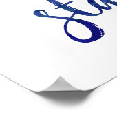 Wens op een blauw poster voor de blauw van de ster (Hoek)