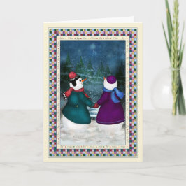 Wens op een Kerstkaart van de Ster Feestdagen Kaart